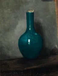 Vaso blu su sfondo grigio, c.1885