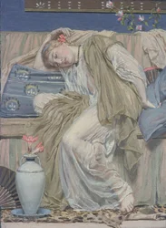 Una ragazza che dorme