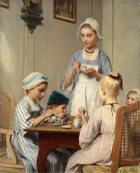 Bambini a colazione, 1879