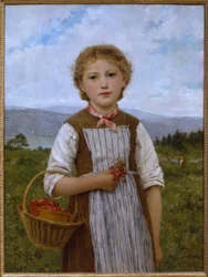Ragazza con fragole
