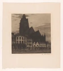 Veduta della Chiesa di San Walburga a Oudenaarde