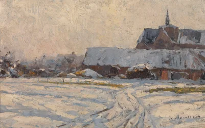 Neve, nel pomeriggio (Villaggio sotto la neve)