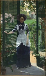 Nella serra, ca. 1881