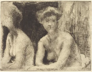 Donna Nuda Vicino a uno Specchio (Femme Nue Auprès d