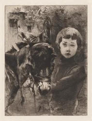 Robert Besnard e il suo asino (Robert Besnard et son âne)
