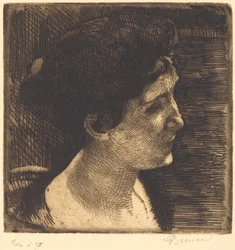 Donna in profilo completo (Grand profil de femme)