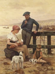 Un pescatore e la sua famiglia