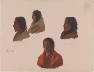 Studi di capi indiani eseguiti a Fort Laramie