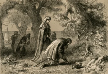 Thorfin e Gudrida sulla riva di Vineland, 1877