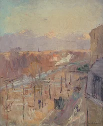 Il viale a Parigi dopo una tempesta
