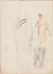 Aino Ackté come Alcestis, bozzetto