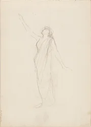 Aino Ackté come Alcestis, bozzetto