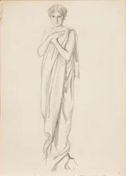 Aino Ackté come Alcestis, bozzetto