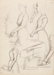 Camille Vallery-Radot, bozzetto per un ritratto