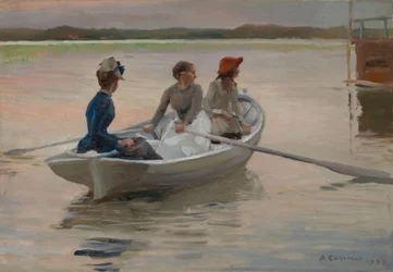 Ragazze su una barca a remi (Estate nell’arcipelago)