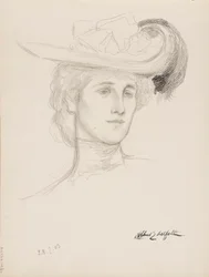 Donna con cappello (Mme Flore Deschamps)