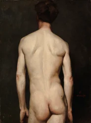 Modello maschile, studio accademico
