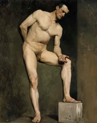Modello maschile, studio accademico