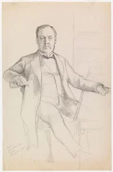 Ritratto di Louis Pasteur, schizzo