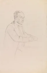 Ritratto di Louis Pasteur, schizzo