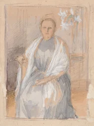 Ritratto della signora Anna Sinebrychoff, schizzo