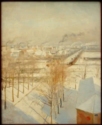 Parigi innevata