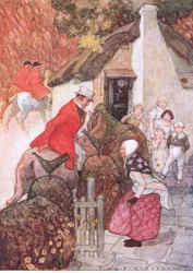 Quando vide Sir John fece una riverenza molto bassa, da The Water Babies pub. da Humphrey Milford Oxford University Press, c.1930