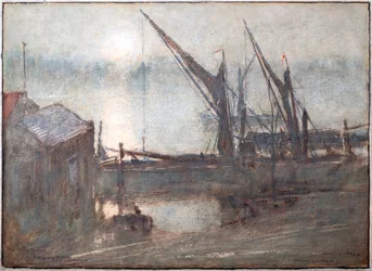 Nebbia sul fiume, Cheyney Walk, Chelsea