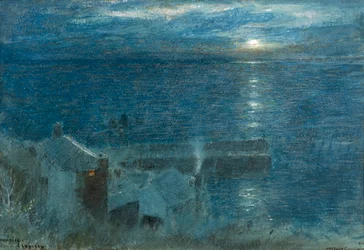 Alba lunare a Clovelly