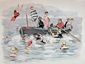 La barca di Dante in "Etoile de mer". A. Guillaume. Edizioni Simonis Empis, Parigi