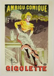 Riproduzione di un poster pubblicitario 