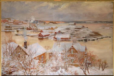 Un giorno di dicembre (pittura su tela)