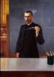 Ritratto del dottor Emile Roux, assistente di Louis Pasteur nel 1894