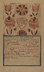 Certificato di nascita tedesco della Pennsylvania, c. 1936
