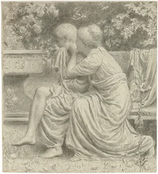 Cartone per "An Idyll"