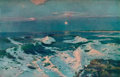 Tra il tramonto e la luna, c1910