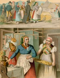 Costume tedesco, Preussen (Provinz Schlesien), Buchwald, Fischbach