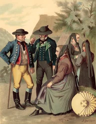 Costume tedesco, Wurtemberg, Freudenstadt Rottenburg