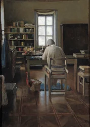 Sir Richard Burton nel suo studio, 1889