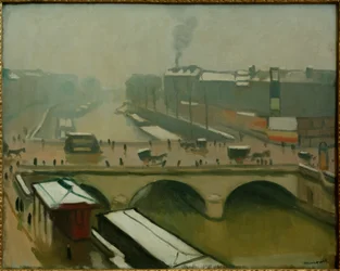 Vista sul Pont St. Michel a Parigi