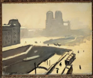 Parigi in inverno (Il ponte Saint-Michel)