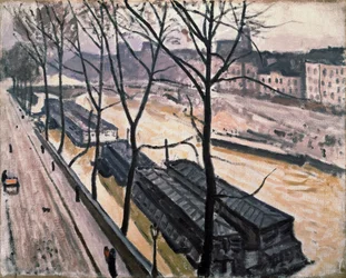 Parigi in inverno. Quai Bourbon, 1907
