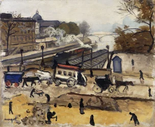 Parigi, il Nuovo Ponte, Lavori