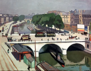 Ponte Saint Michel a Parigi. Quai des Grands Augustins