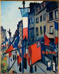 Il 14 luglio a Le Havre (olio su tela)