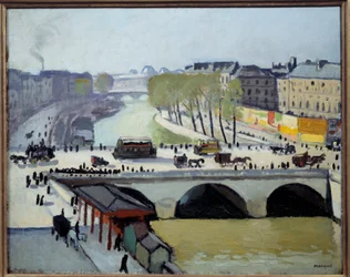 Vista del Pont Saint Michel a Parigi