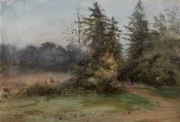 Paesaggio con due figure