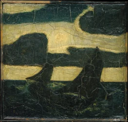 Marina al chiaro di luna, 1870-90