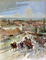 Francesco I che lascia Parigi