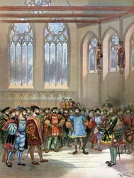 Araldo di Carlo V ricevuto da Francesco I